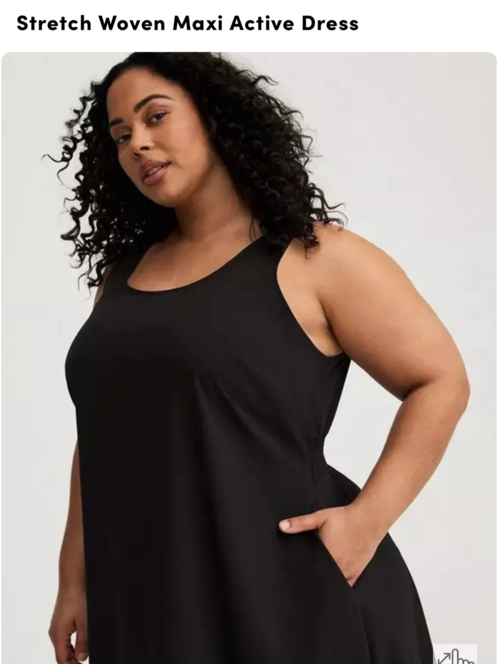 torrid Black Sleeveless Scoop-Neck Maxi Dress - Picture 4 of 8